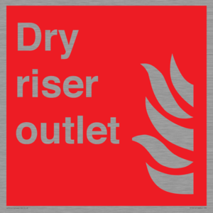 Dry riser outlet